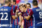 西甲-塞尔塔3-2险胜埃瓦尔，古伊德蒂双响乾贵士破门