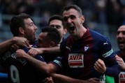 西甲第29轮埃瓦尔主场2-2战平毕尔巴鄂竞技，巴斯克德比两度落后两度扳平
