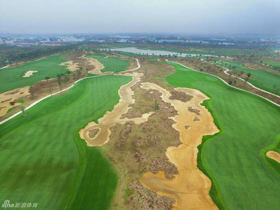 湖畔别墅群掩映在绿树之中，现代感的建筑线条与自然景观相得益彰，宁静而雅致。