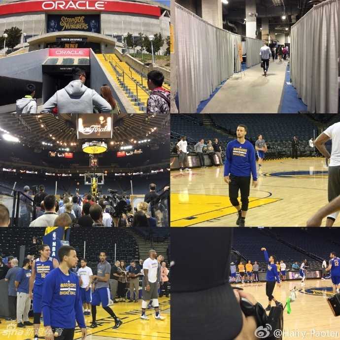 总决赛前奏:王仕鹏妻子李跑的甲骨文球场偶遇记 幽深的球员通道里,勒布朗·詹姆斯背着黑色大包独自前行。暖黄色的灯光勾勒出他壮硕的背部线条,前方是通往训练场的出口,这个背影写满了决心,仿佛一名即将踏上战场的国王。