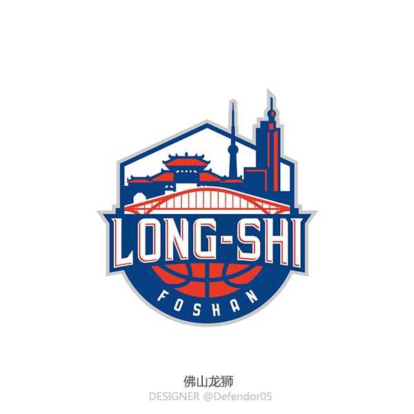 福建鲟鱼队标中的中华鲟线条流畅而充满张力，仿佛在联赛的激流中逆流而上，展现了东南沿海球队的灵动与坚韧。