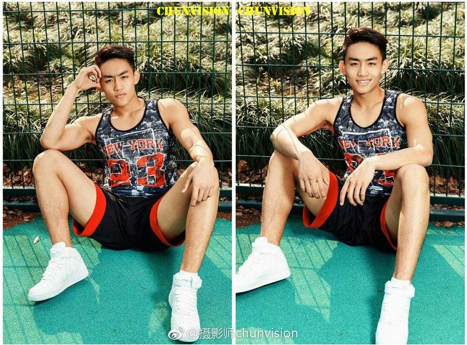 在混战中他高高跃起，修长的手臂在空中舒展开来，指尖轻轻一点，将篮球精准地拨向队友的方向，展现出极佳的球场视野。