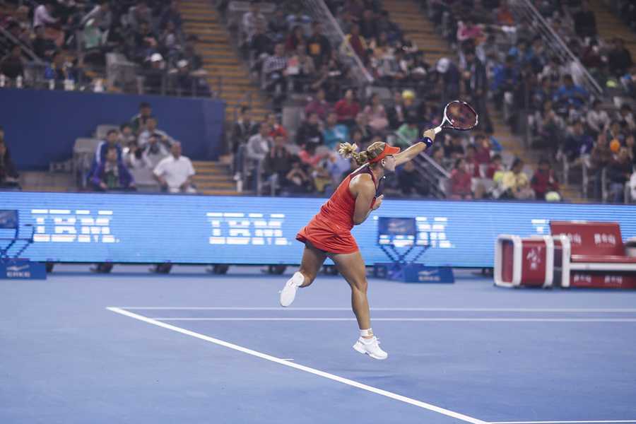 2013澳网李娜终结拉德万斯卡13连胜闯四强