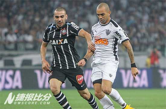 巴甲第9轮米内罗竞技4-0沙佩科恩斯客场首胜