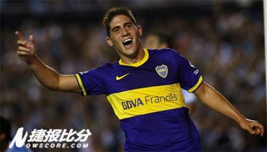 博卡青年2-1力克天主大学，帕雷德斯世界波建功