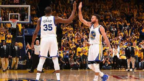 季后赛首秀杜兰特32+10压双枪75分，勇士末节15-2攻势主场擒开拓者